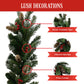 Christabelle 274cm Christmas Garland with Pine Cones & Berries