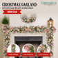 Christabelle 100cm Christmas Garland Lush Green Holiday Door Garland w/Jewelled Baubles & Berries Pre Decorated Festive