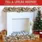 Christabelle 100cm Christmas Garland Lush Green Holiday Door Garland w/Jewelled Baubles & Berries Pre Decorated Festive