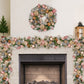 Christabelle 100cm Christmas Garland Lush Green Holiday Door Garland w/Jewelled Baubles & Berries Pre Decorated Festive