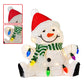Christabelle Sitting Christmas Snowman Display With Lights - 40cm