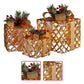 Swishmas Set of 3 Christmas Gift Boxes Display With Lights in Champagne and Gold