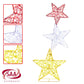 Christabelle 120cm Triple Star Christmas Display with Lights