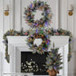 National Tree Company 61cm Pre-Lit Snowy Stamford Spruce Battery-Operated Mini Christmas Tree Multi-Functional LED Timer