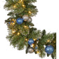 Swishmas 274cm Blue Collection Multicolour Pre-Lit Christmas Garland