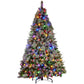 Swishmas Snowy Crown Pine 2.3m Multicolour Pre-Lit Christmas Tree with 1453 Tips