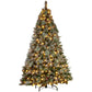 Swishmas Snowy Crown Pine 2.3m Multicolour Pre-Lit Christmas Tree with 1453 Tips