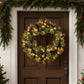 Christabelle 76cm Christmas Wreath Battery-operated Warm White Lights Xmas Decor