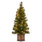 Christabelle 4ft Christmas Tree Glittery Gold Pine Led Multi Lights Xmas Decor