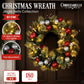 Christabelle 61cm Pre-lit Christmas Wreath Jingle Bells Battery-operated Baubles
