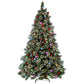 Swishmas Snowy Bristle 2.7m Multicolour Pre-Lit Christmas Tree with 2870 Tips