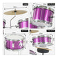 Karrera Childrens 4pc Drum Kit - Purple