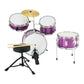 Karrera Childrens 4pc Drum Kit - Purple