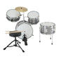 Karrera Childrens 4pc Drum Kit - Silver