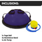 Powertrain Fitness Yoga Ball Home Gym Workout Balance Trainer Purple