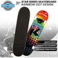 Kryptonics 31-inch Star Series Complete Skateboard Rainbow Dot