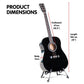 Karrera Electronic Acoustic Guitar 41in  - Black