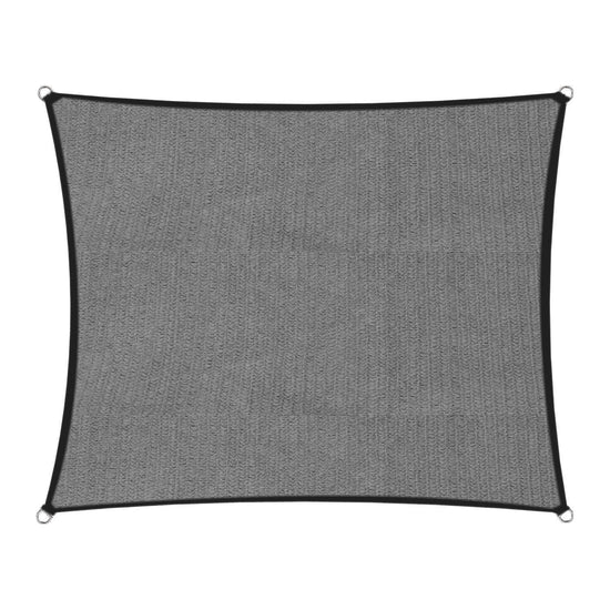 Wallaroo 280gsm Outdoor Sun Shade Sail Canopy Grey Square 3m x 3m