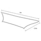 Wallaroo Rectangular Shade Sail 3m x 2.5m - Grey