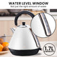 Pronti Breakfast Set with Rose Gold Kettle & Toaster with 1.2L Espresso Machine - White