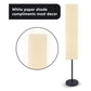 Sarantino Metal Floor Lamp with White Paper Wrinkle Shade Light Stand