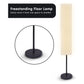 Sarantino Metal Floor Lamp with White Paper Wrinkle Shade Light Stand