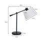 Sarantino Adjustable Metal Table Lamp In Black