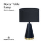 Sarantino Metal Table Lamp in Black and Gold