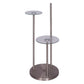 Sarantino Metal Floor Lamp with Glass Shelves