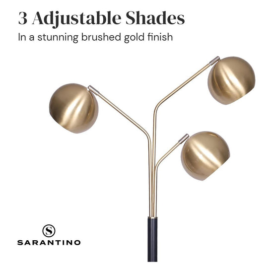 Sarantino Adjustable 3-Arm Arc Lamp