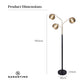 Sarantino Adjustable 3-Arm Arc Lamp