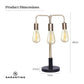 Sarantino Exposed Bulb Industrial Table Lamp