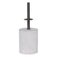 Sarantino Concrete & Metal Table Lamp with Off-White Linen Shade