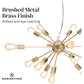 Sarantino 15-Light Sputnik Chandelier in Brass Finish