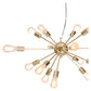 Sarantino 15-Light Sputnik Chandelier in Brass Finish