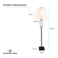 Sarantino Classic Floor Lamp with Empire Shade