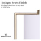Sarantino Metal Task Lamp with USB Charging Port Antique Brass Finish
