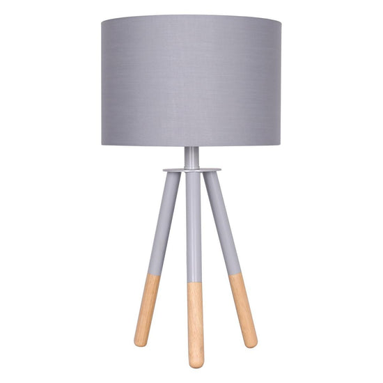 Sarantino Tripod Desk Lamp in Metal & Wood Nordic Minimalist Light