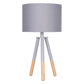 Sarantino Tripod Desk Lamp in Metal & Wood Nordic Minimalist Light