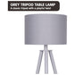 Sarantino Tripod Desk Lamp in Metal & Wood Nordic Minimalist Light