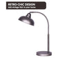 Sarantino Table Lamp Industrial Chic Adjustable Angle - Dark Grey