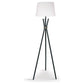 Sarantino Tripod Floor Lamp in Metal and Antique Brass