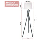Sarantino Tripod Floor Lamp in Metal and Antique Brass