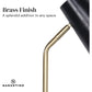Sarantino Electric Reading Light Table Lamp Brass Finish - Black