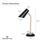 Sarantino Electric Reading Light Table Lamp Brass Finish - Black