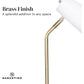 Sarantino Electric Reading Light Table Lamp Brass Finish - White