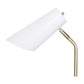 Sarantino Electric Reading Light Table Lamp Brass Finish - White