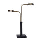 Sarantino LED Metal Table Lamp with 2 Lights Brushed Gold Black Finish