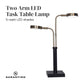 Sarantino LED Metal Table Lamp with 2 Lights Brushed Gold Black Finish