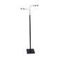 Sarantino LED Metal Floor Lamp with 2 Lights in Brushed Gold and Black Finish